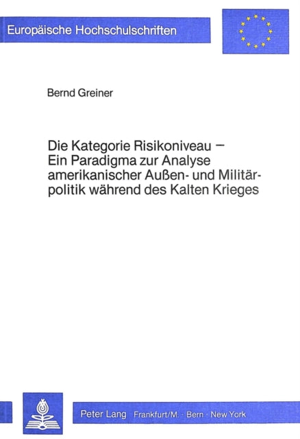 Book cover of: Die Kategorie Risikoniveau