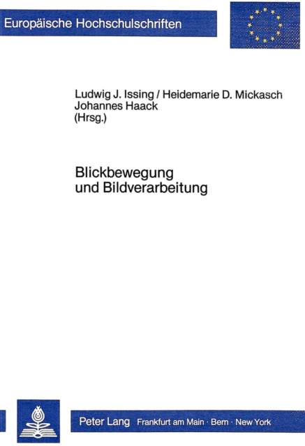 Book cover of: Blickbewegungsforschung und Bildverarbeitung