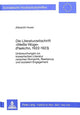 Book cover of: Die Literaturzeitschrift «Weisse Woge» (Paekcho, l922-l923)