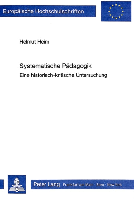 Book cover of: Systematische Paedagogik