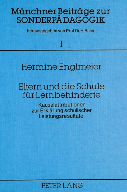 Book cover of: Eltern und die Schule fuer Lernbehinderte