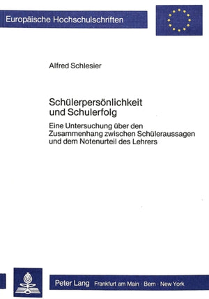 Schuelerpersoenlichkeit und Schulerfolg