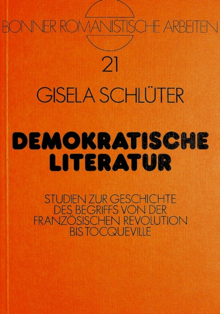 Book cover of: Demokratische Literatur