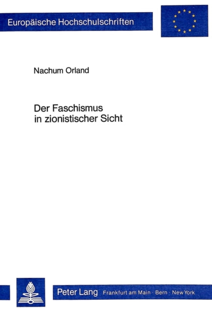 Book cover of: Der Faschismus in zionistischer Sicht