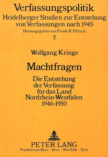 Book cover of: Machtfragen