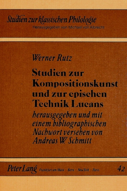Book cover of: Studien zur Kompositionskunst und zur epischen Technik Lucans