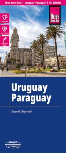 Book cover of: Uruguay & Paraguay Map