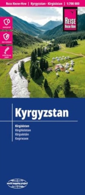 Book cover of: Kyrgyzstan Map