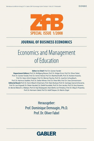 Economics and Management of Education