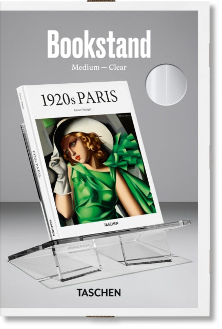 Book cover of: Bookstand. Medium. Clear. By: TASCHEN