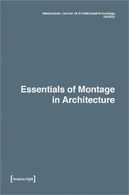 Book cover of: Dimensions. Journal of Architectural Knowledge. By: Max Treiber
