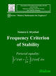 Book cover of: Frequency Criterion of Stability. By: Tamara G. Stryzhak