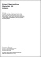 Book cover of: Peter Piller Archive+ Materials (G) Albedo. By: Elisabetta Antonelli