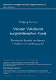 Book cover of: Von der Volkskunst zur proletarischen Kunst