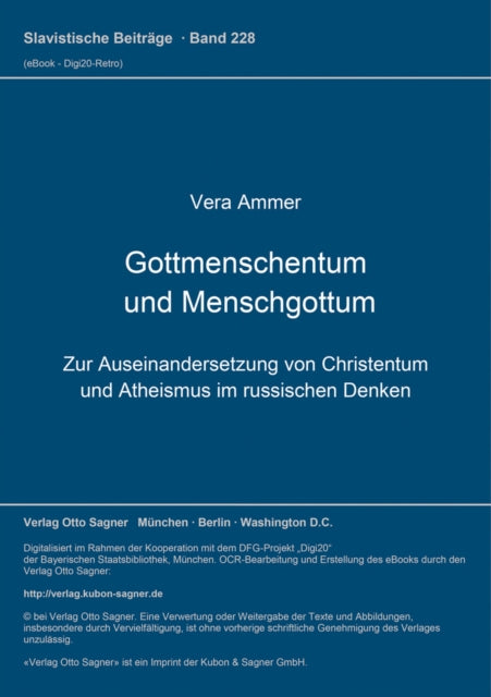 Book cover of: Gottmenschentum und Menschgottum