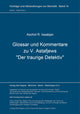 Book cover of: Glossar und Kommentare zu V. Astafjews "Der traurige Detektiv". By: Aschot R. Isaakjan