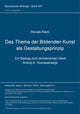Book cover of: Das Thema der bildenden Kunst als Gestaltungsprinzip