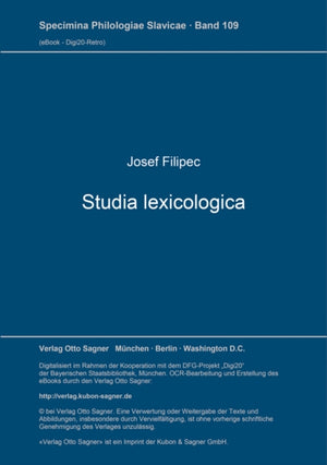 Studia lexicologica