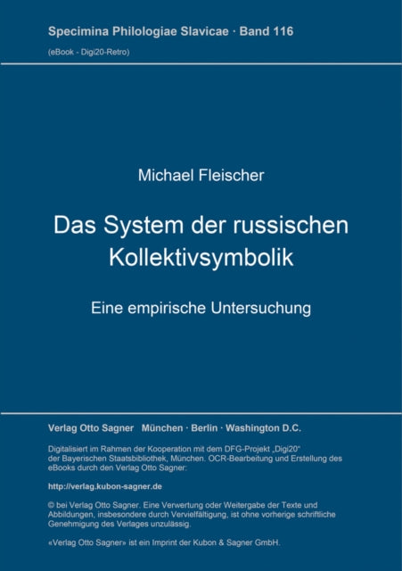 Book cover of: Das System der russischen Kollektivsymbolik