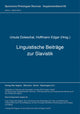 Book cover of: Linguistische Beitraege zur Slavistik