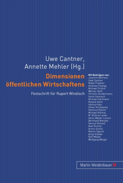 Book cover of: Dimensionen oeffentlichen Wirtschaftens. By: Rupert Windisch