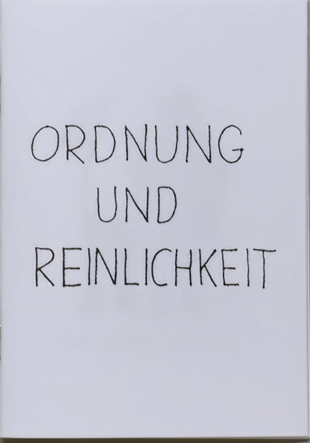 Book cover of: Ordnung und Reinlichkeit. By: Peter Fischli David Weiss