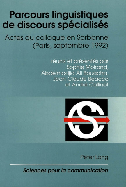 Book cover of: Parcours linguistiques de discours specialises