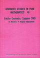 Book cover of: Finsler Geometry, Sapporo 2005 -- In Memory Of Makoto Matsumoto. By: Japan) Symposium on Finsler Geometry (40th 2005 Sapporo-shi