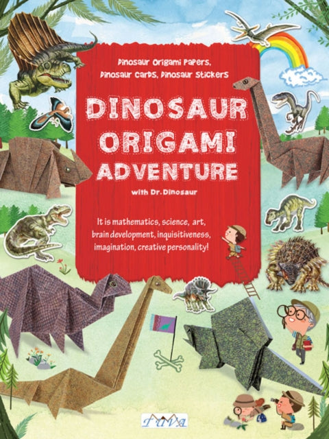 Book cover of: Dinosaur Origami Adventure with Dr. Dinosaur. By: Niwa Taiko