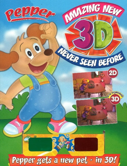 Book cover of: Pepper Gets a New Pet-in 3D!