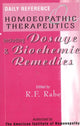 Book cover of: Daily Reference Homoeopathic Therapeutics. By: R.F. Rabe
