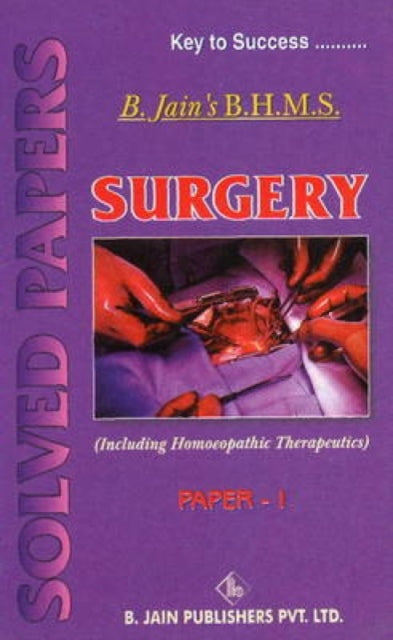 Book cover of: Surgery -- Paper I. By: B. Jain