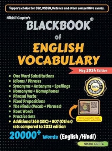 Book cover of: BlackBook of English Vocabulary