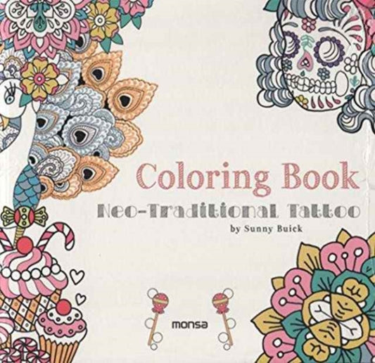 Book cover of: Neo–Traditional Tattoo Coloring Book