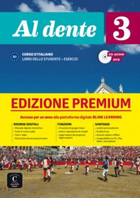 Book cover of: Al dente 3 Premium Libro dello studente + esercizi. B1. By: Marilisa Birello