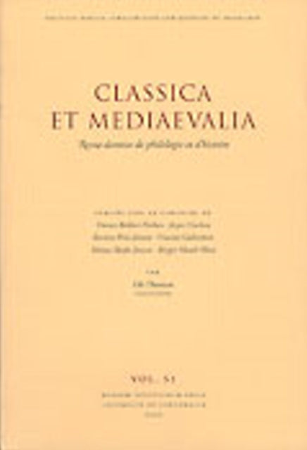 Book cover of: Classica et Mediaevalia. By: Signe Isager