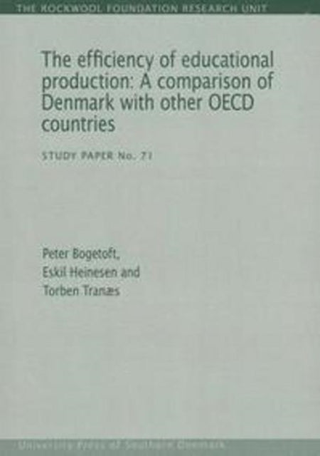 Book cover of: Efficiency of Educational Production. By: Peter Bogetoft