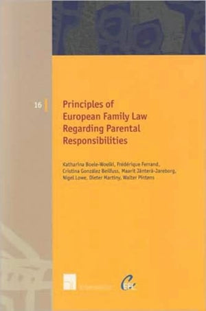 Principles of European Family Law Regarding Parental Responsibilities