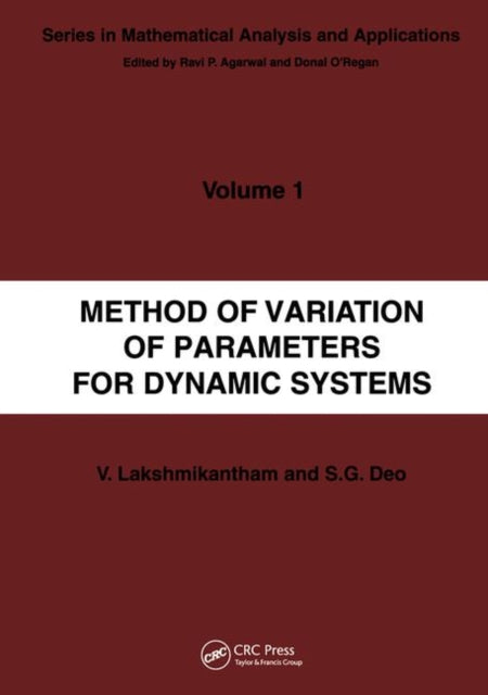 Book cover of: Method of Variation of Parameters for Dynamic Systems