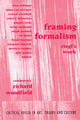 Book cover of: Framing Formalism. By: Richa Woodfield