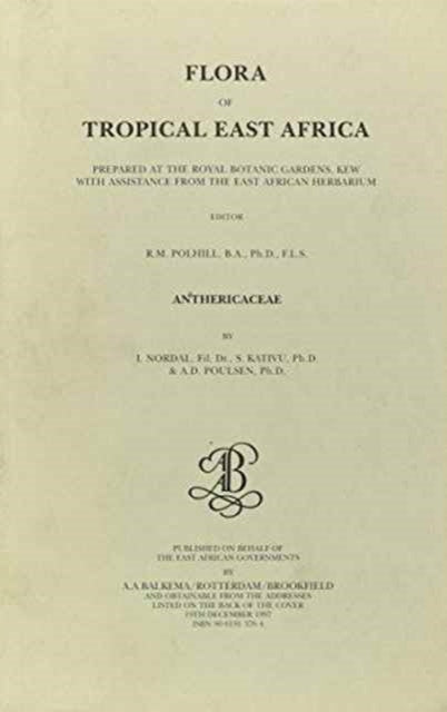 Book cover of: Flora of Tropical East Africa - Anthericaceae (1997). By: I. Nordal