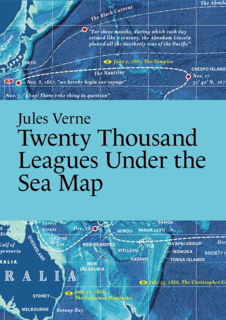 Book cover of: Jules Verne, Twenty Thousand Leagues Under the Sea Map