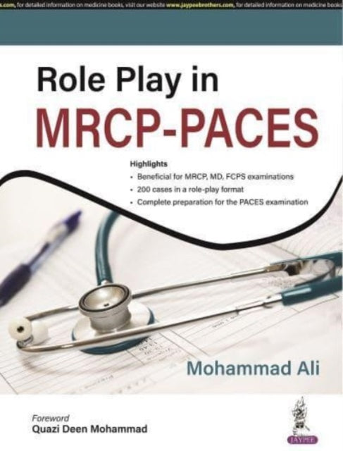 Book cover of: Role Play in MRCP-PACES. By: Mohammad Ali