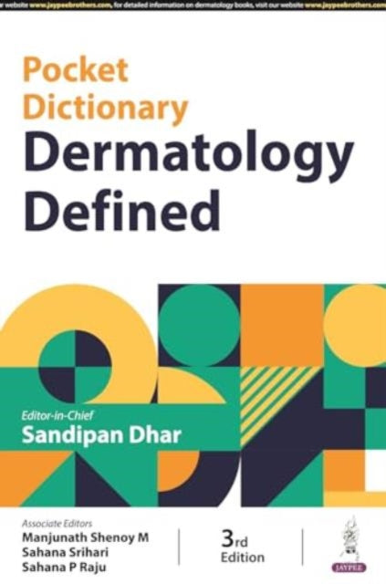Book cover of: Pocket Dictionary Dermatology Defined. By: M. DHAR