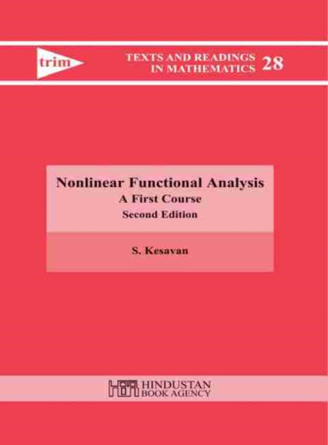 Book cover of: Nonlinear Functional Analysis. By: S. Kesavan