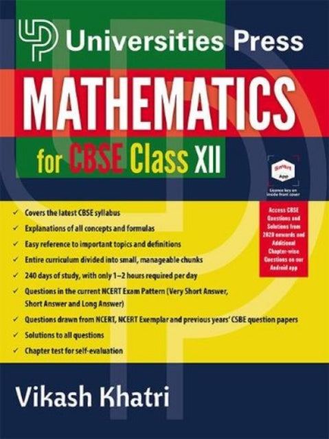 Book cover of: Mathematics for CBSE Class XII