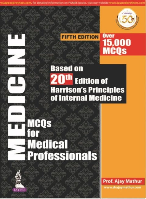Book cover of: Medicine MCQs for Medical Professionals. By: MATHUR