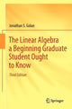 Book cover of: Linear Algebra a Beginning Graduate Student Ought to Know