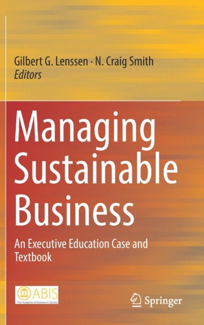 Book cover of: Managing Sustainable Business. By: Gilbert G. Lenssen
