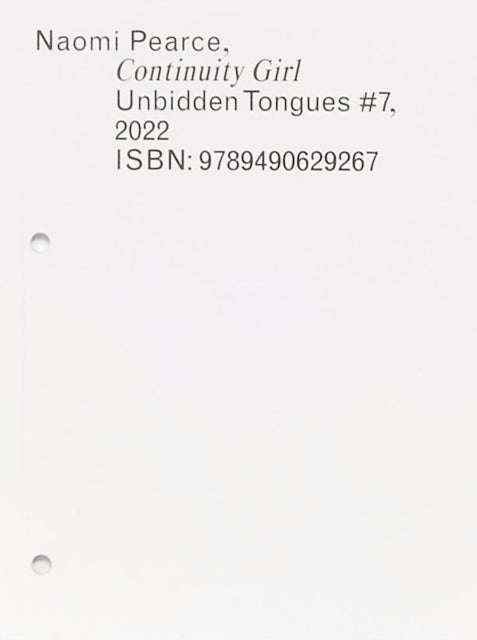 Book cover of: Unbidden Tongues #7: Continuity Girl